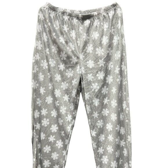 Designer Womens White Snowflakes Pajamas Size Medium - Picture 1 of 1
